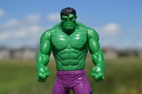 Incredible Hulk, superhero, Green plastic toy