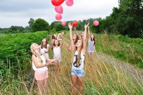 Girls play