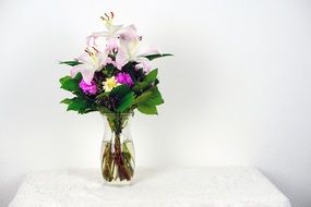 Pink Green Flowers Bouquet