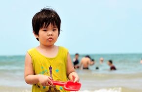 Little Girl on Beach