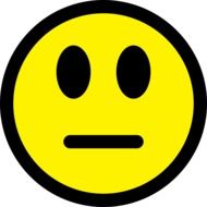 neutral emoticon