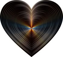 isolated chromatic heart