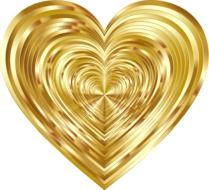golden chromatic heart