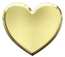 gold valentine Heart