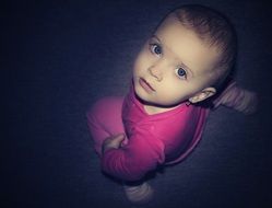 sitting sweet toddler