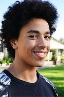 portrait of a young guy with black hair