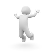 figure of jumping human