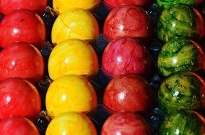colorful eggs for easter