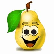 animated smiling pear