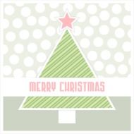 christmas Greeting card in pastel colors