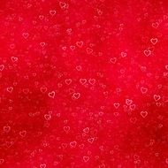 hearts on red as a background