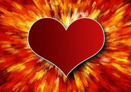 Heart Explosion drawing
