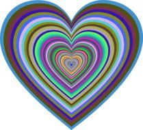 colorful symbol of love