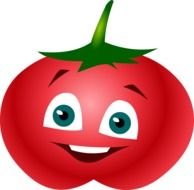 Smiling tomato clipart