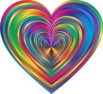 isolated colorful symbol of love