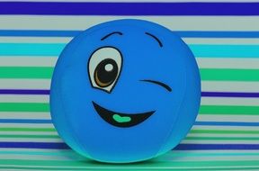 cute winking ball