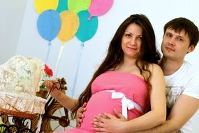 married couple waiting for the birth of a child