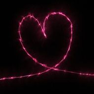 Icon of pink and black heart