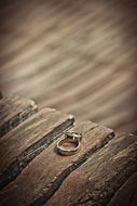 Picture of Wedding Ring on a wood