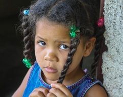 Picture of sad Little Girl