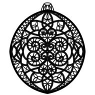 lace festive ornament