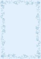 Blue bubbles as a clipart