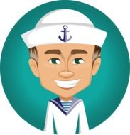 drawn cartoon sailor