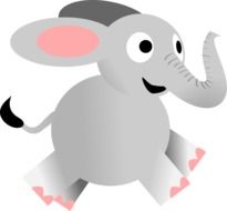 drawing cartoon elephant