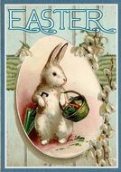 funny greeting card with a rabbit image