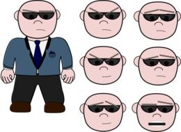 bodyguard facial expressions