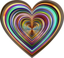 isolated psychedelic heart