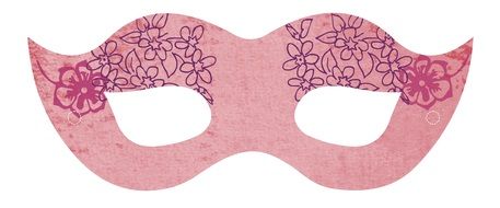 Clipart of pink party mask