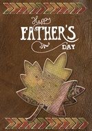 brown Happy Father's Day card