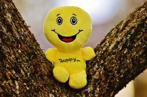 soft smiley on tree