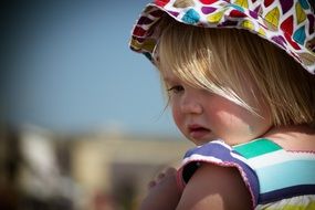 Girl Blond in Hat