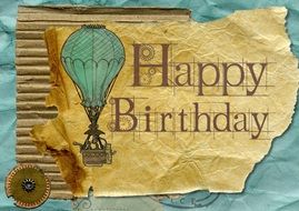 vintage birthday greeting card