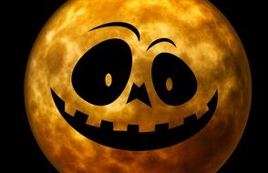 weird face on the moon