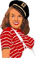 Portrait of Norma Jean Baker clipart