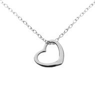 heart pendant on a chain