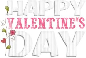 Vintage card with Happy Valentine