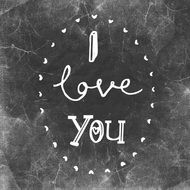 Love You Message drawing
