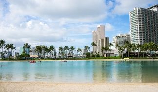 Landscape of Waikiki Beach
