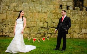 happy wedding pair in Dominican Republic