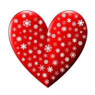 Heart Snowflakes drawing