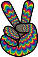 hippie psychedelic sign