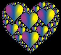 isolated holographic hearts