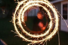 ring-shaped sparkler