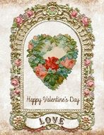 happy valentine's day card drawing