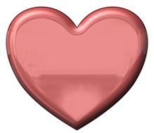pink metallic heart