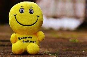 soft smiley on the ground